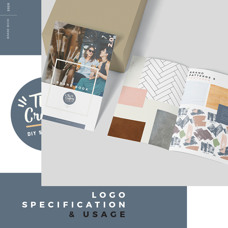 The Craftery brand guide design and logo specifications