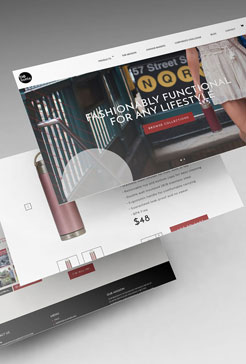 BeBottle website redesign by Brittney Gaddis Design