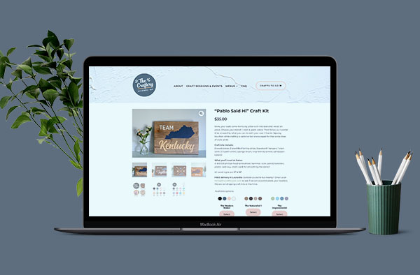 The Craftery E-commerce brand wordpress website