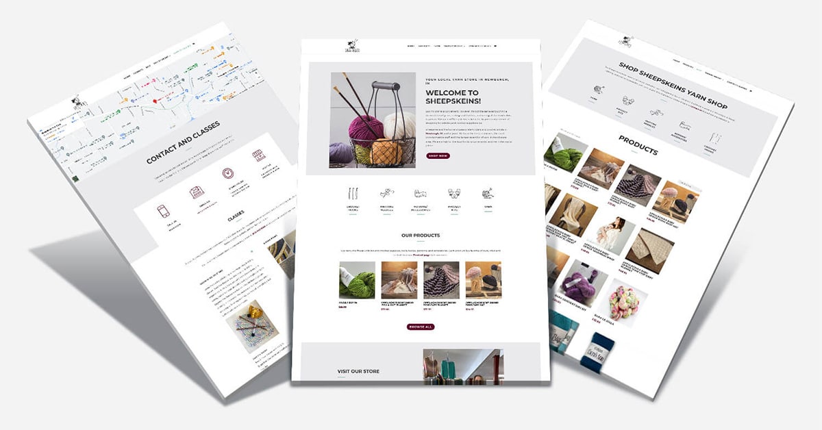 Ecommerce website design for sheepskeins built on the wordpress platform with woocommerce