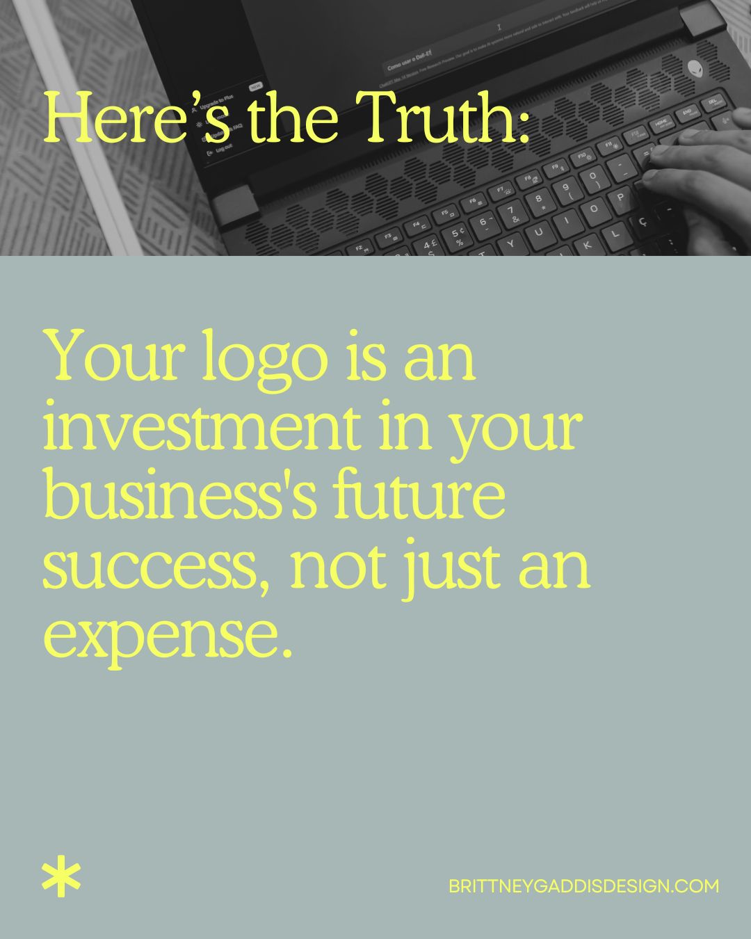 Your logo is an investment in your business's future success, not just an expense