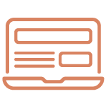 Website design icon of a laptop